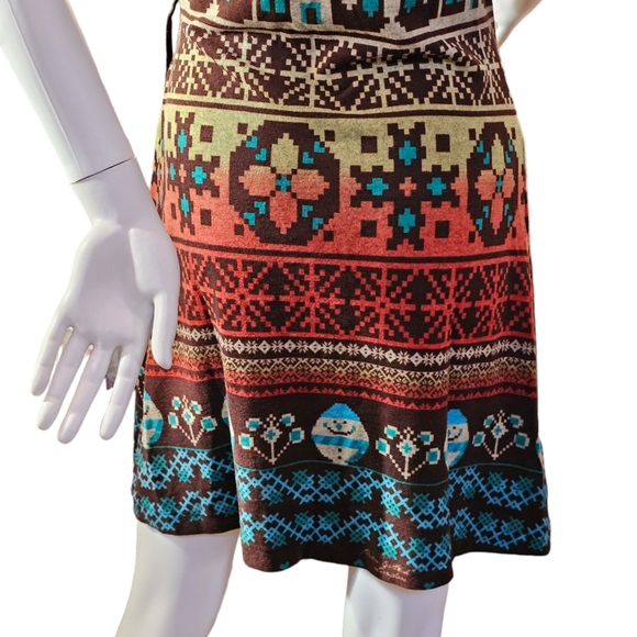 Pam & Arch Faux Wrap Dress In Coffee Brown Size M/L NWT - Picture 7 of 13